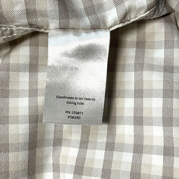 Poncho The Guthrie Long Sleeve Shirt Brown Plaid Size Large L Pearl Snap Outdoor - Picture 7 of 7